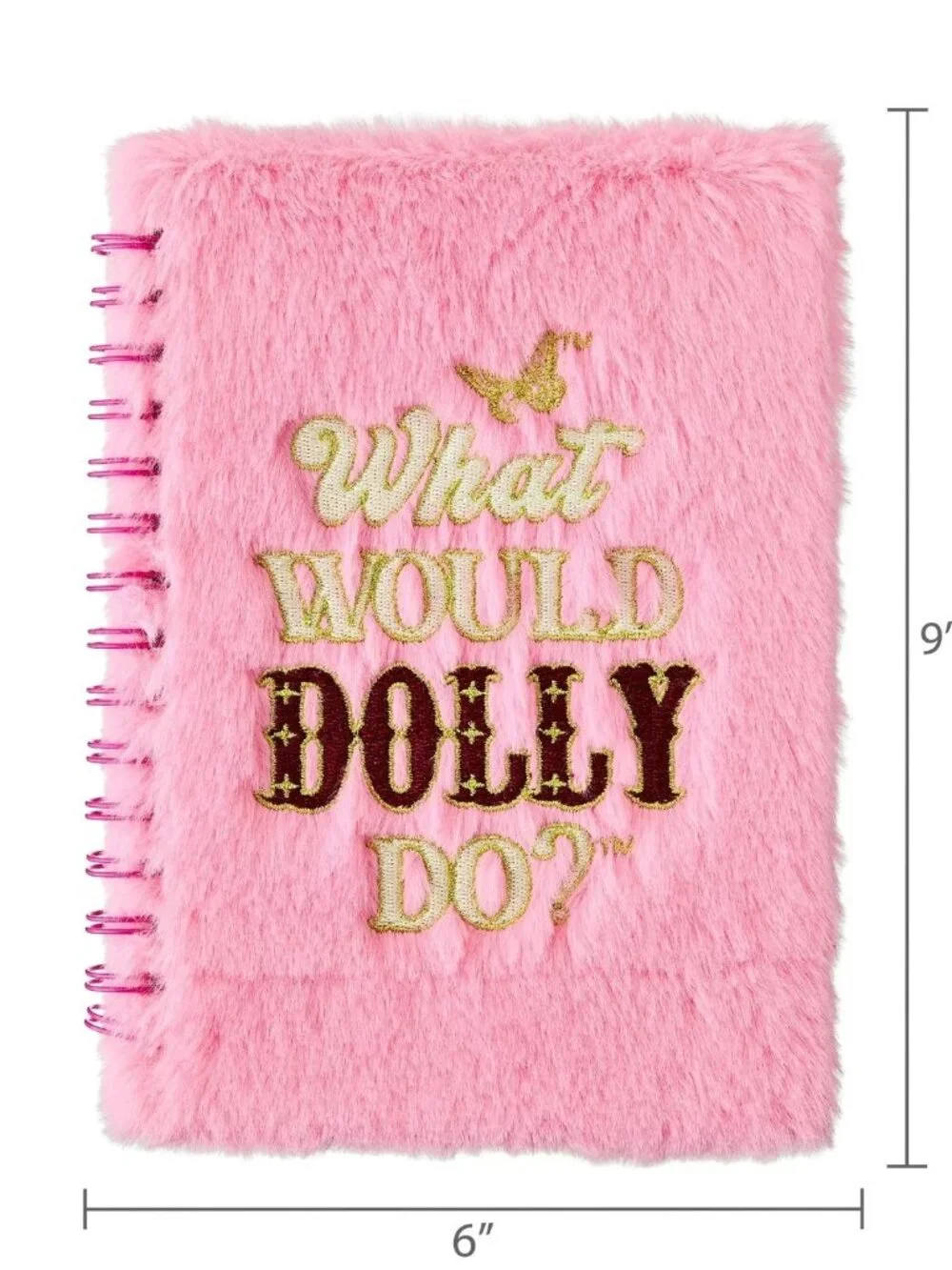 Dolly Parton Notebook Fuzzy Journal - What Would Dolly Do